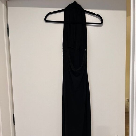 Vintage Codigo Black Halter Midi Dress - Picture 3 of 6